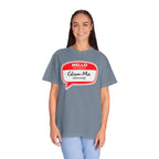 Glam-Ma Name Tag T-Shirt — "Hello My Name Is Glam-Ma (Obviously)" Graphic Tee