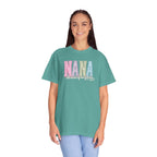 NANA Pastel Patchwork T-Shirt — "The Heart of Our Family" Gift