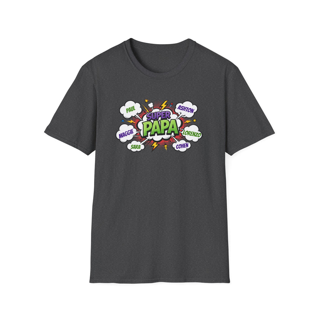 Super Papa Comic T-Shirt — Funny Father’s Day Gift