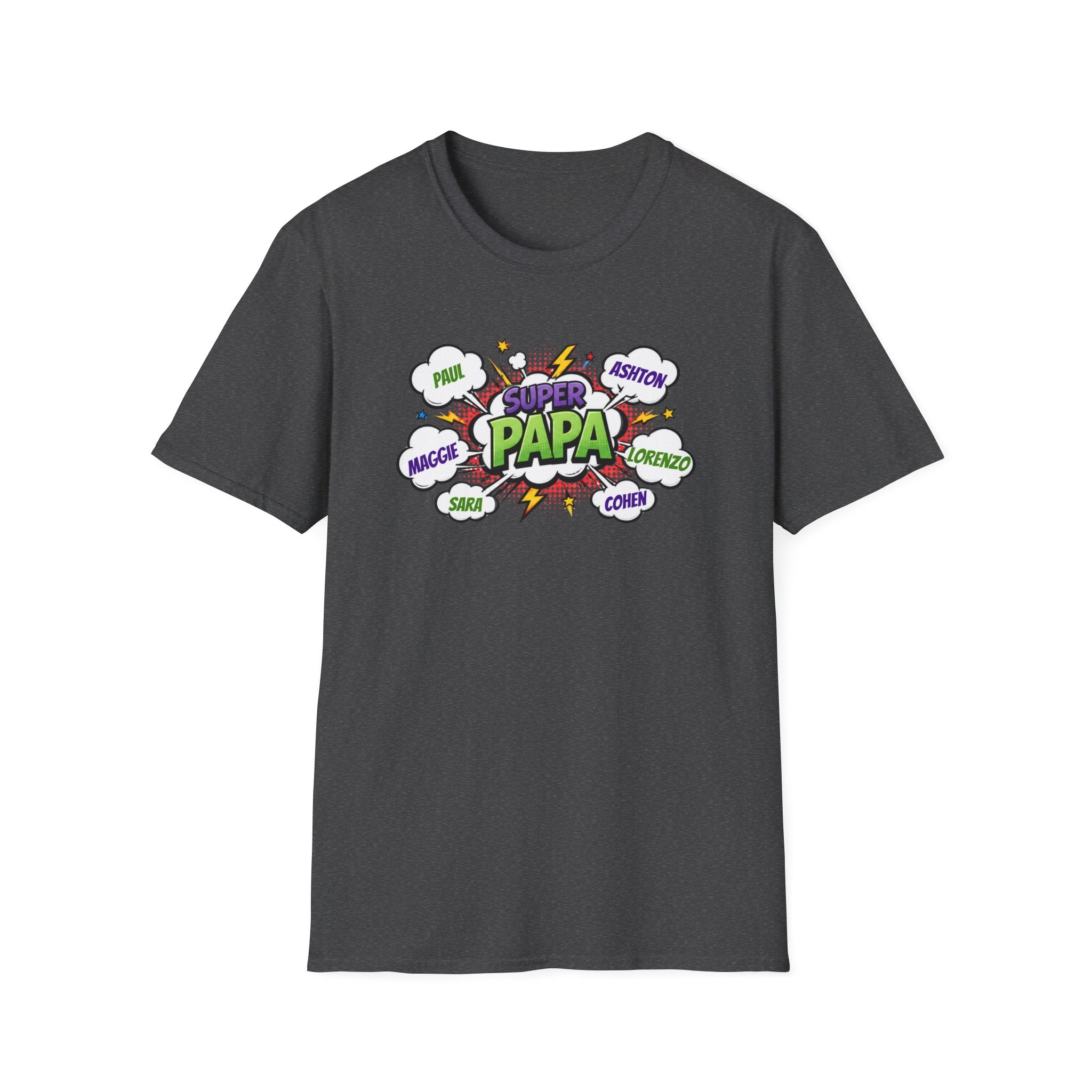 Super Papa Comic T-Shirt — Funny Father’s Day Gift