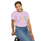 Grandma Floral Graphic T-Shirt — "Grandma, the heart of our family" Gift Tee