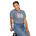 NANA Pastel Patchwork T-Shirt — "The Heart of Our Family" Gift