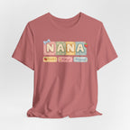 Nana Baby Blocks Tee — Personalized Grandmother Name Shirt