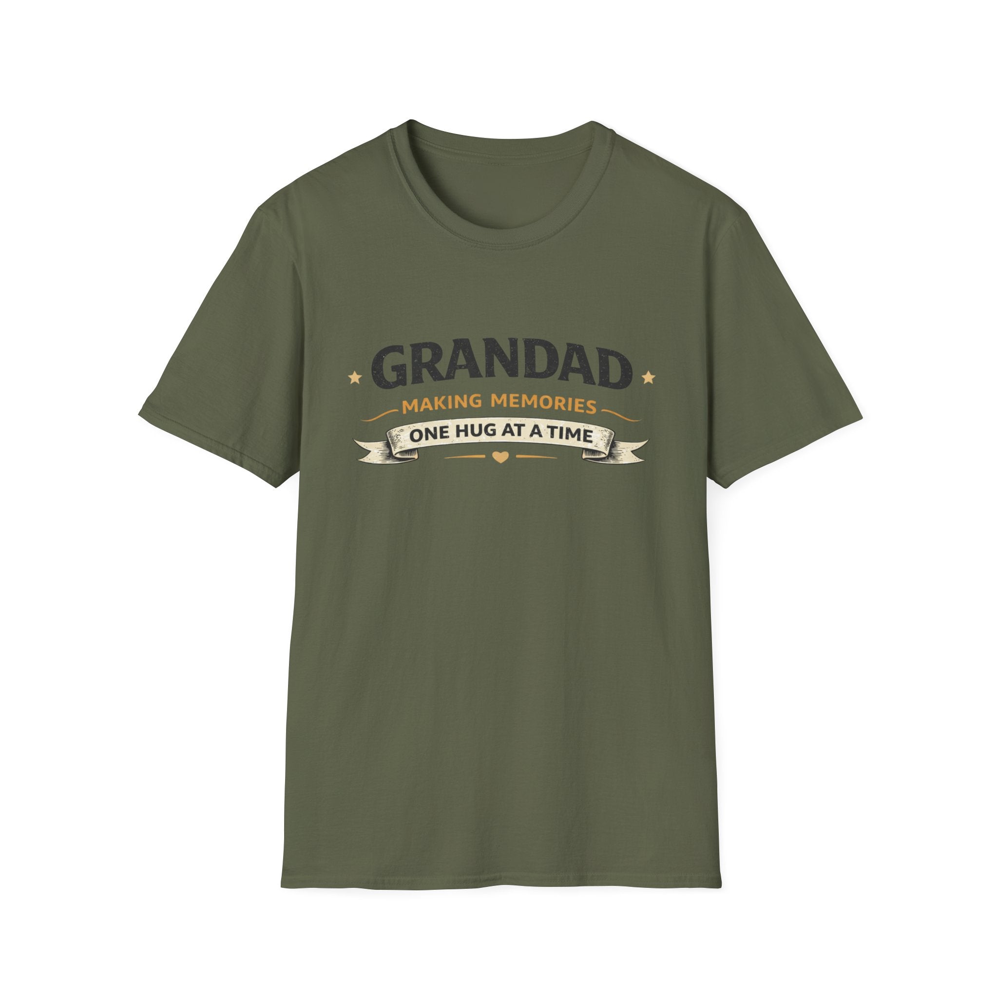 Grandad T-Shirt - "Making Memories One Hug at a Time" Grandpa Gift Tee