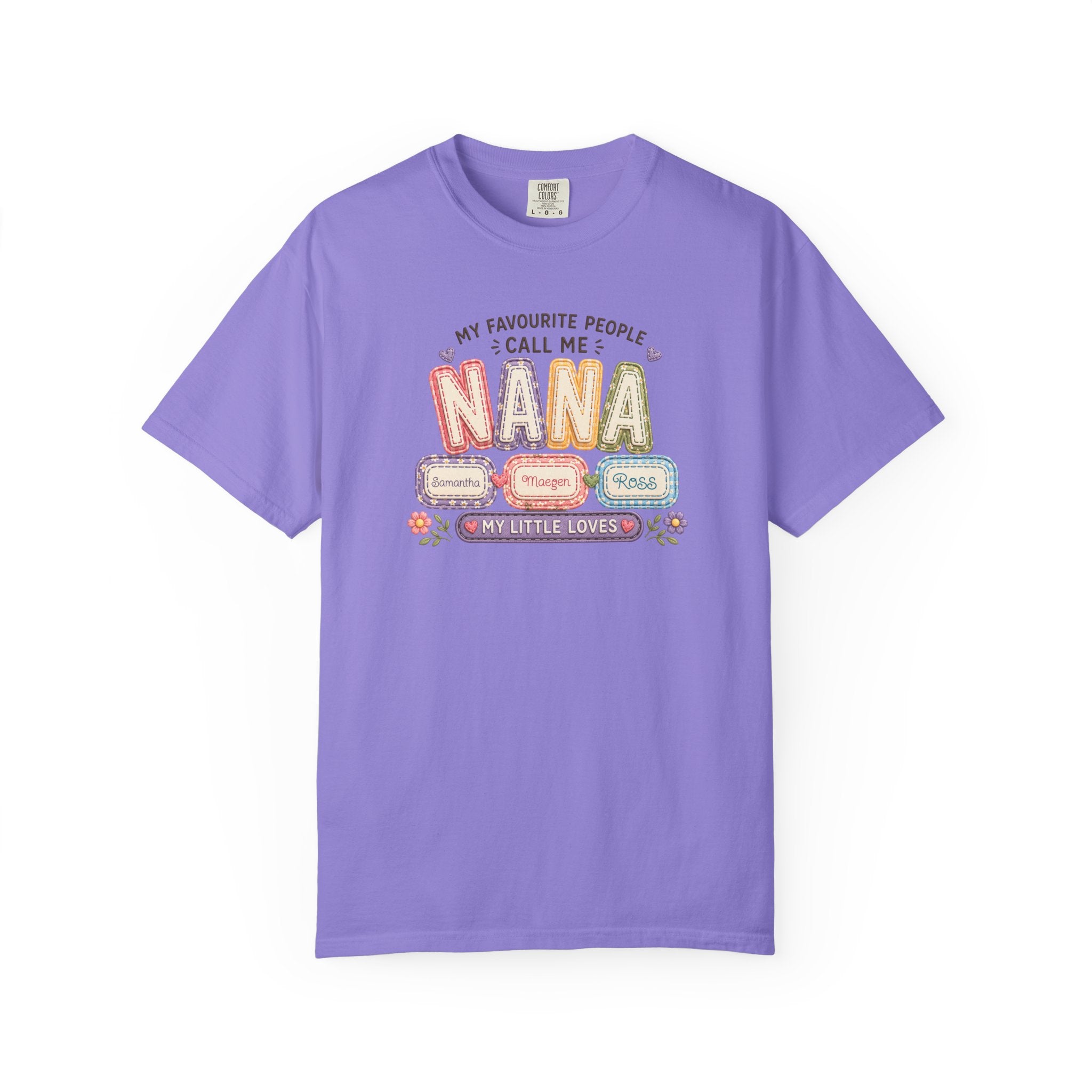 Nana T-Shirt — "My Favourite People Call Me Nana" Floral Grandma Gift Tee