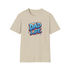 "Dad Life" Blue Graffiti Father T-Shirt