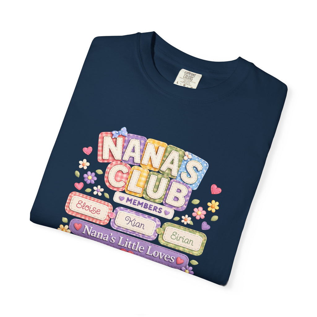Nana's Club T-Shirt — 'Nana's Little Loves' Cute Floral Grandma Tee