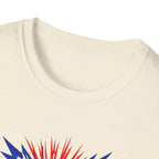 T-Shirt — "Super Papa" Union Jack/England themed Retro Comic Dad Shirt (Father's Day Gift)