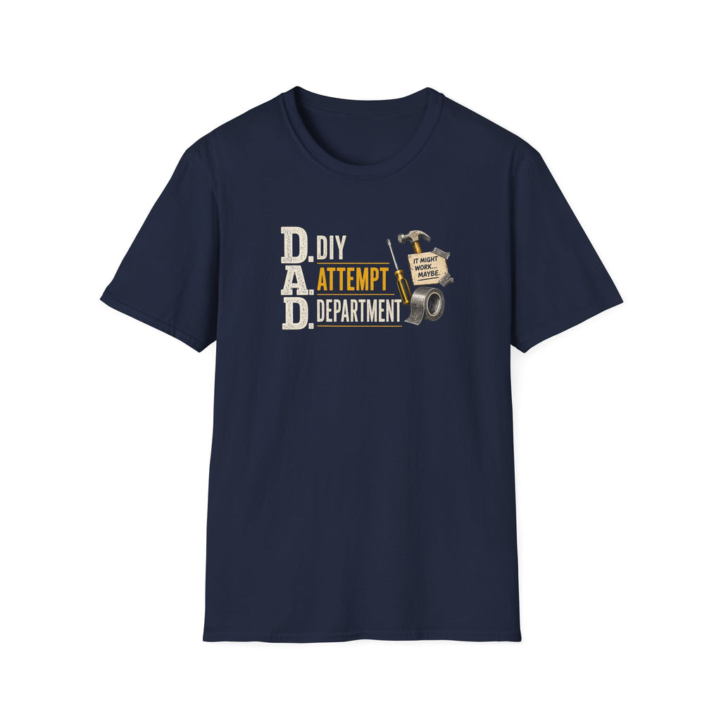 T-Shirt — "DAD: DIY Attempt Department" Funny Father’s Day Tool Shirt