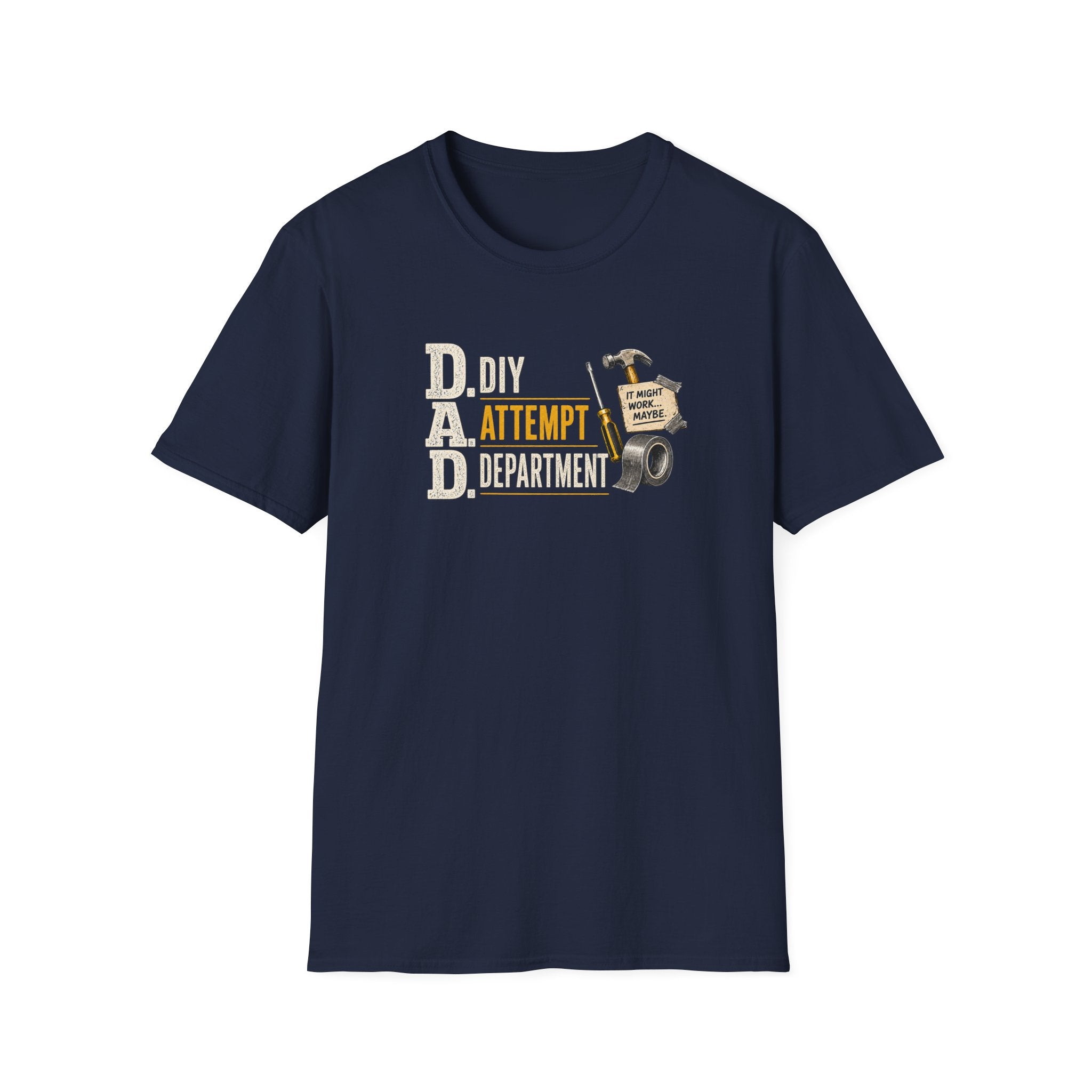 T-Shirt — "DAD: DIY Attempt Department" Funny Father’s Day Tool Shirt