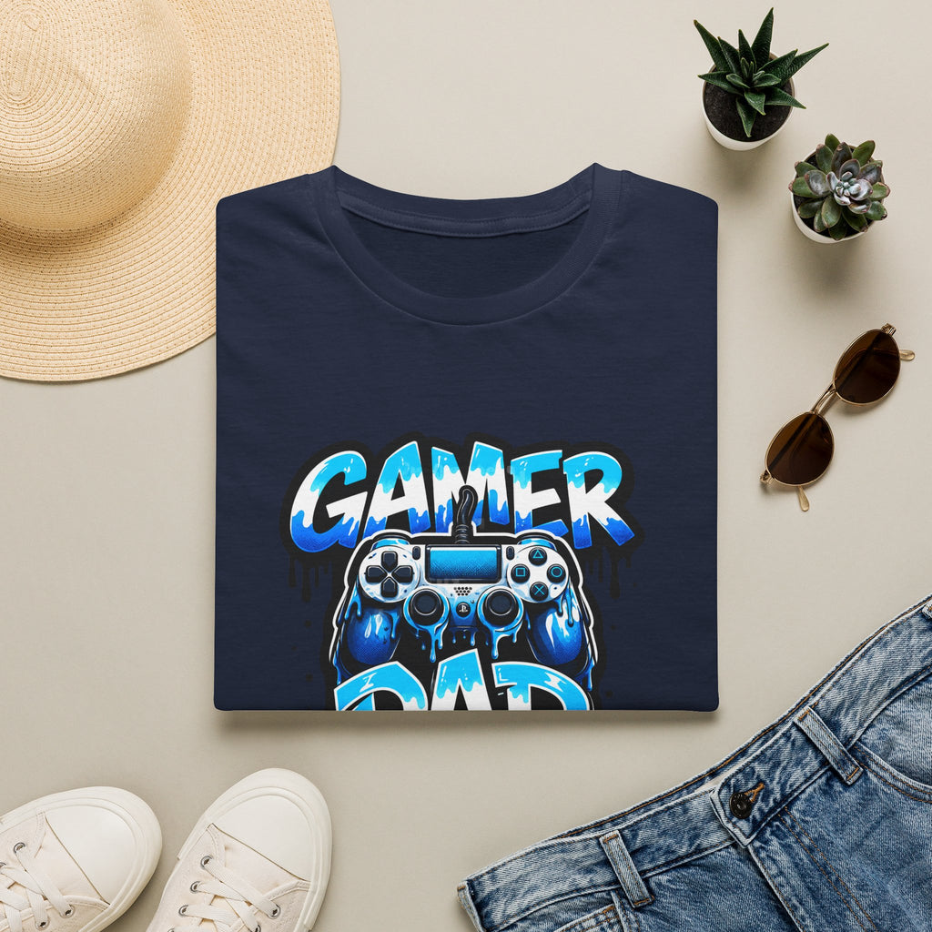 Gamer Dad T-Shirt — Blue Controller T-shirt