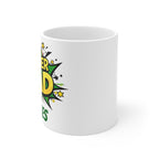 Super Dad Mug — Personalized 'Super Dad' Comic-Style Coffee Cup (Custom Name: James)