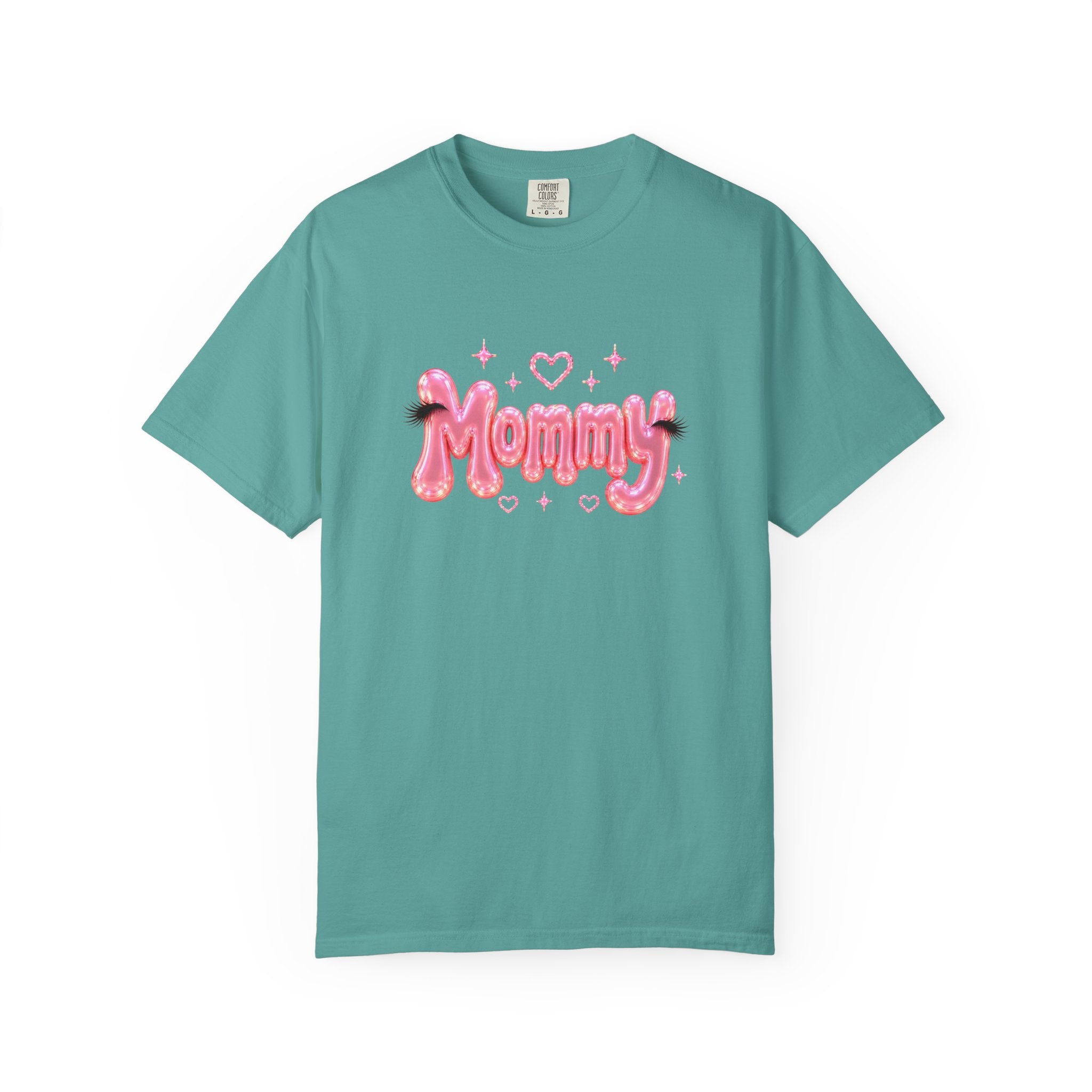 MOMMY Pink Balloon Eyelashes T-Shirt