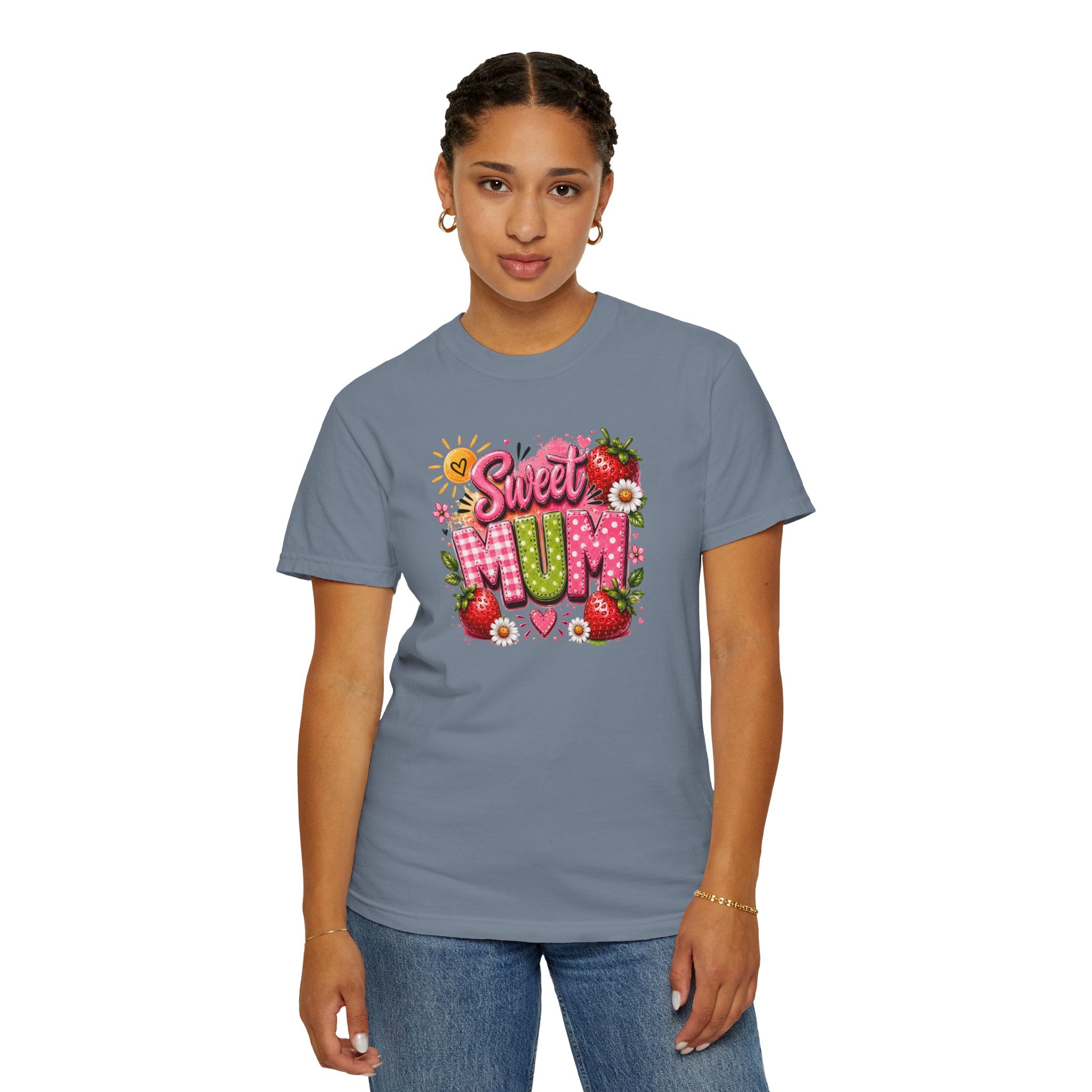 Sweet Mum T-Shirt — Floral Strawberry Mother's Day Tee