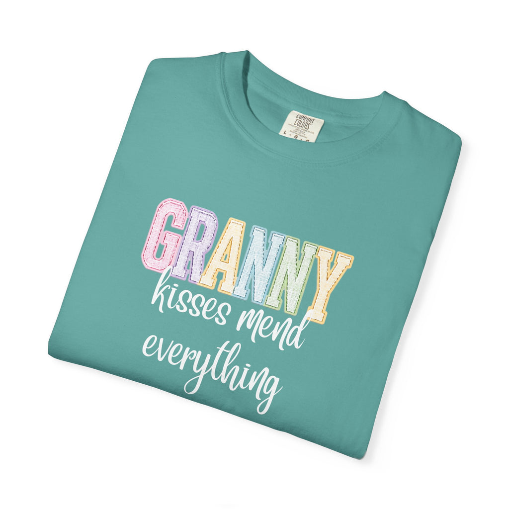 Granny Kisses Mend Everything T-Shirt — Pastel Grandma Gift