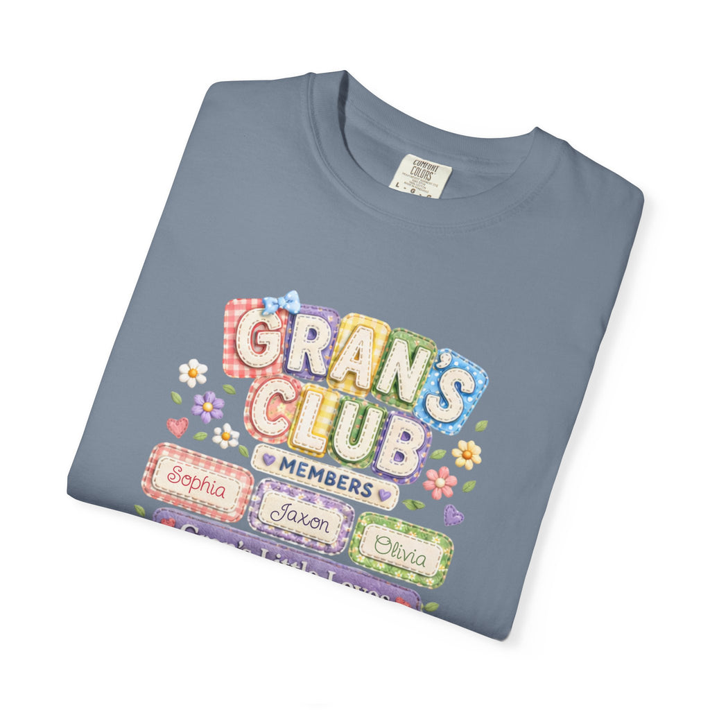 Grans Club T-Shirt – Personalized ‘Grans Club’ Family Names Tee