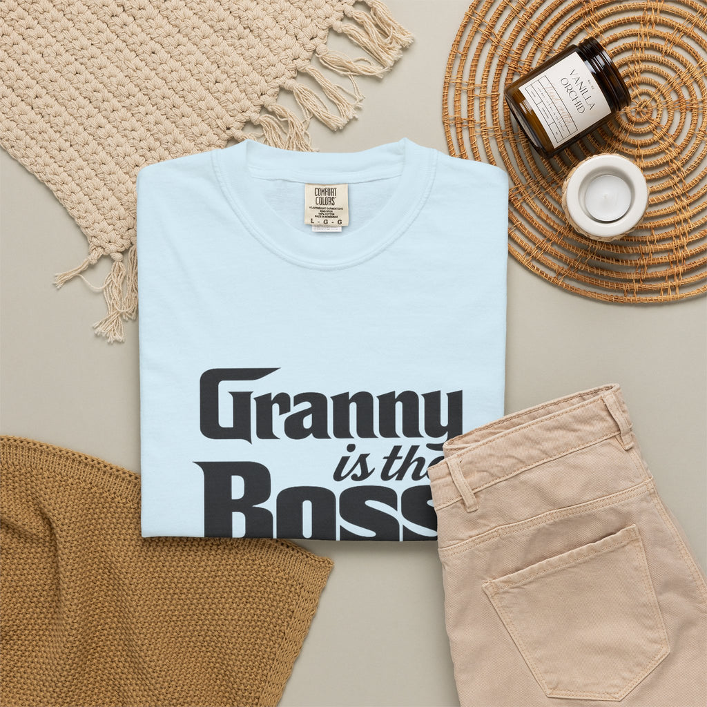 Granny Is the Boss T-Shirt – Funny Grandma Gift, Mother’s Day & Birthday Tee