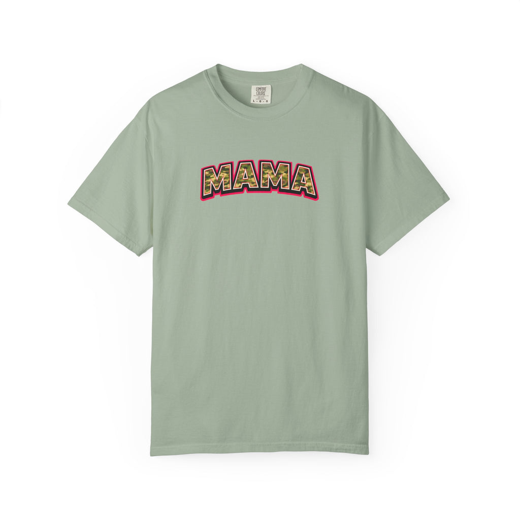Mama Camo Retro T-Shirt — Vintage Lettering Mother's Day Tee