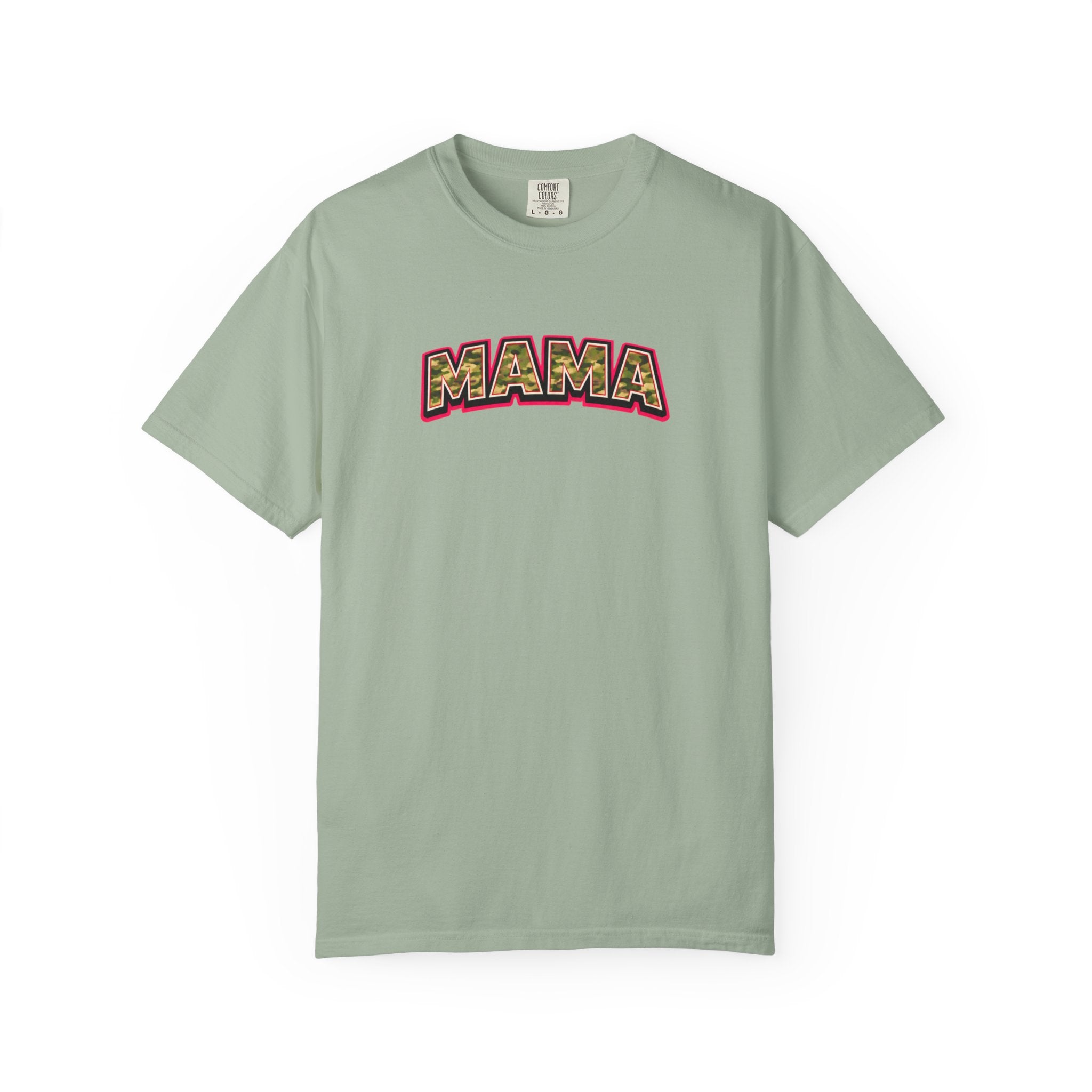 Mama Camo Retro T-Shirt — Vintage Lettering Mother's Day Tee