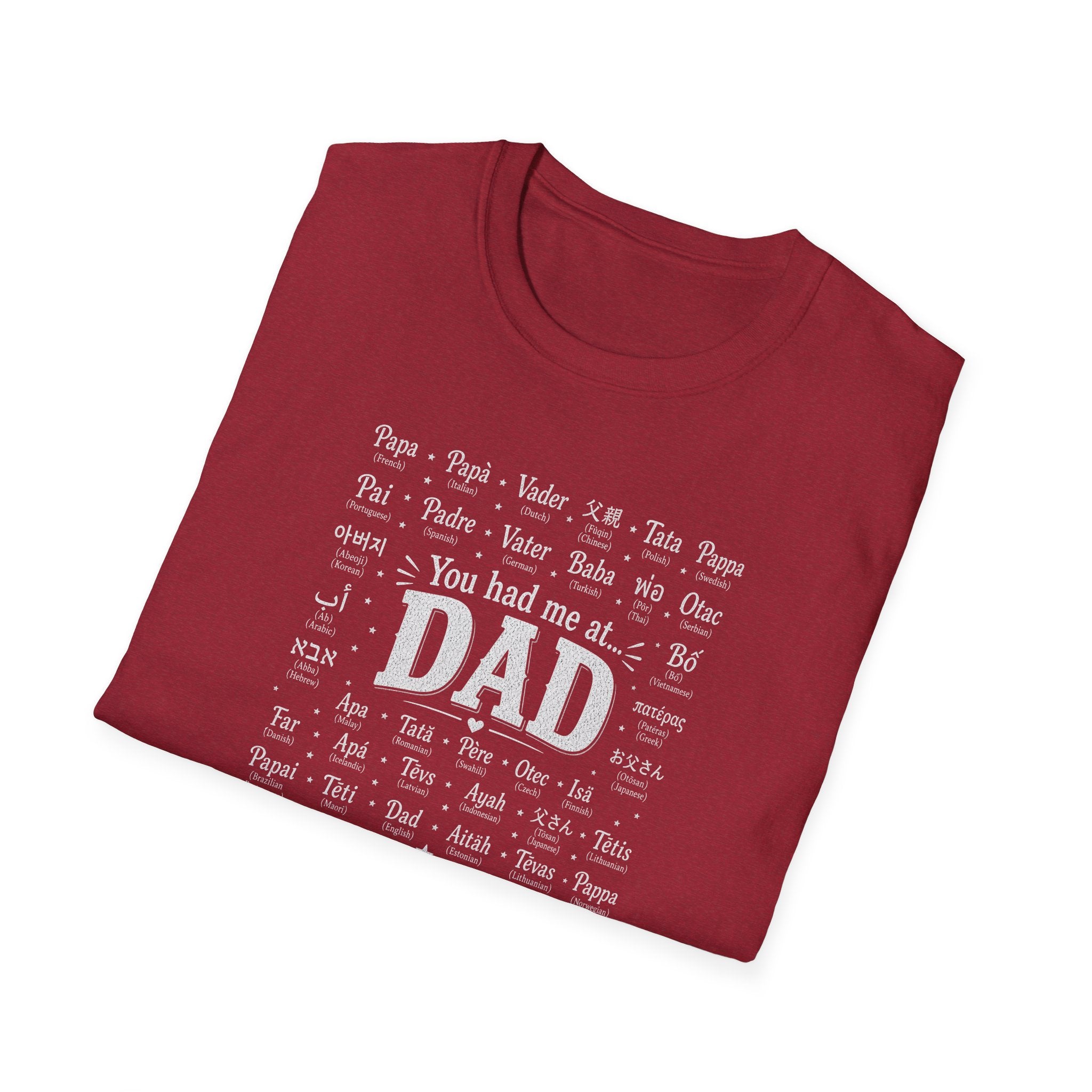 Dad Word Cloud T-Shirt — "You Had Me at Dad" Father's Day Gift