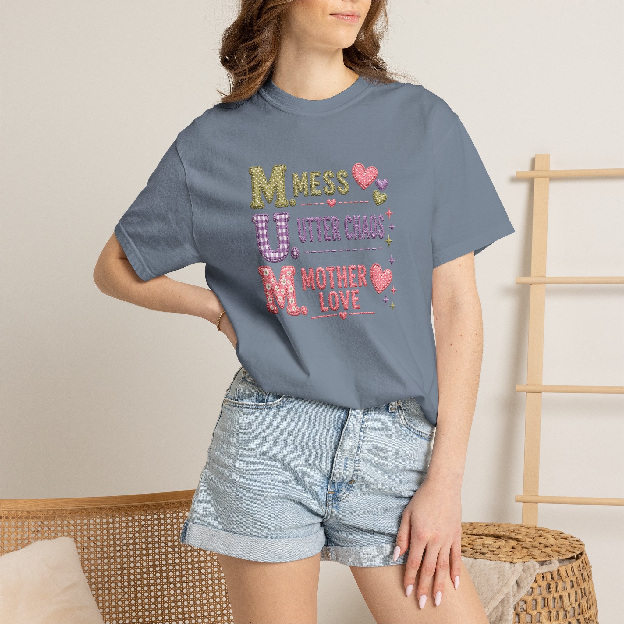 M.U.M. T‑Shirt — "Mess, Utter Chaos, Mother Love" Cute Mother's Day Tee