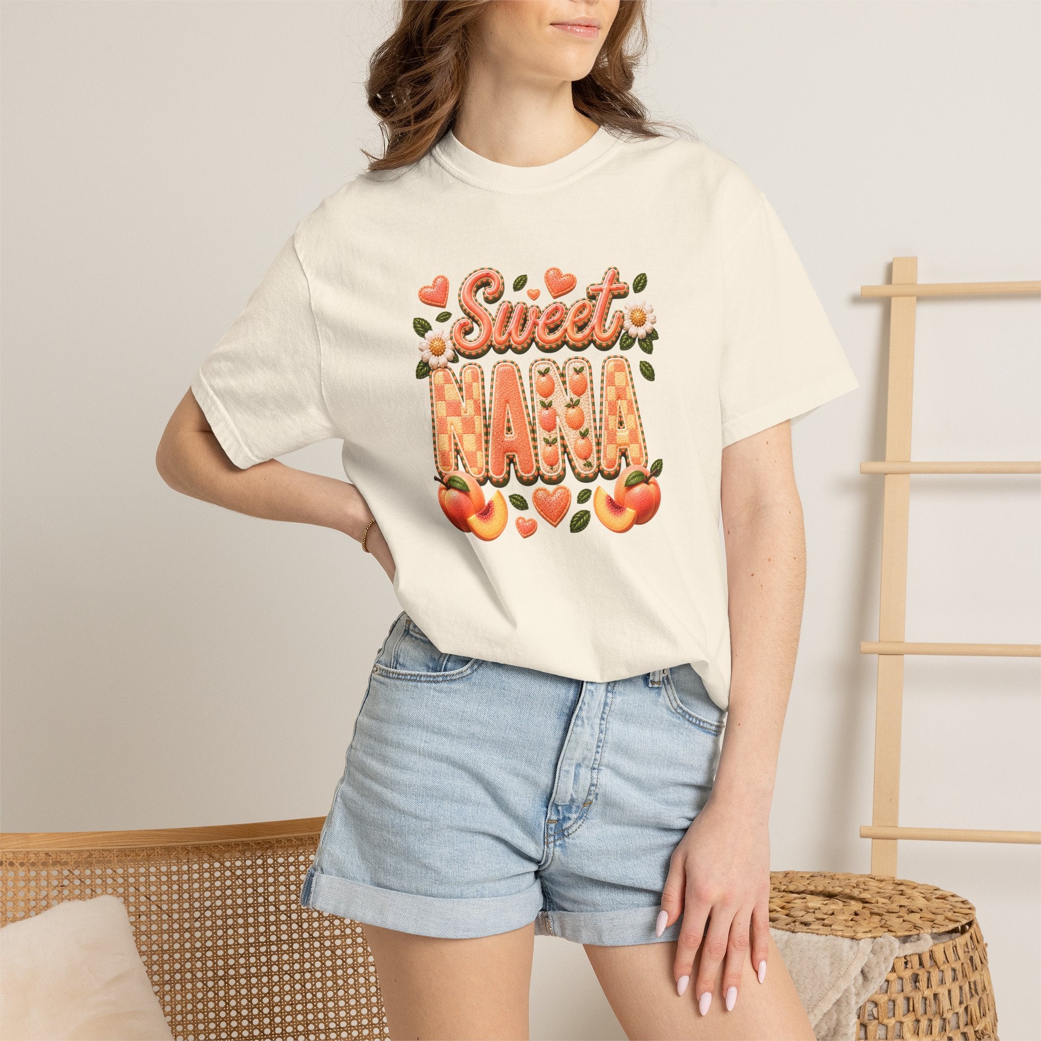 Sweet NANA Peach Tee