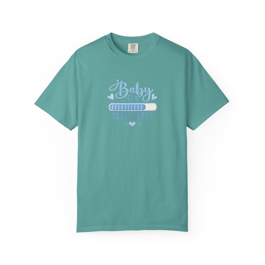 Baby Boy In Progress T-Shirt — Pregnancy Announcement Tee