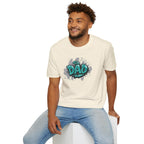 Graffiti 'DAD' Teal T-Shirt