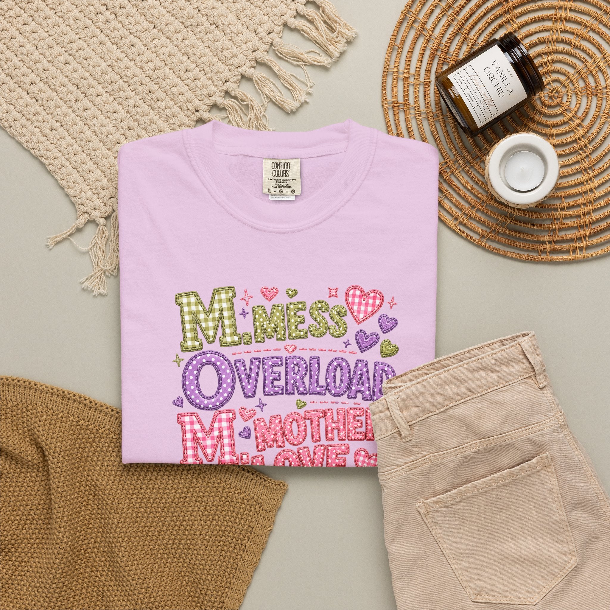 Mom Overload T-Shirt — Cute 'Mess Overload Mother Love' Mother's Day Tee