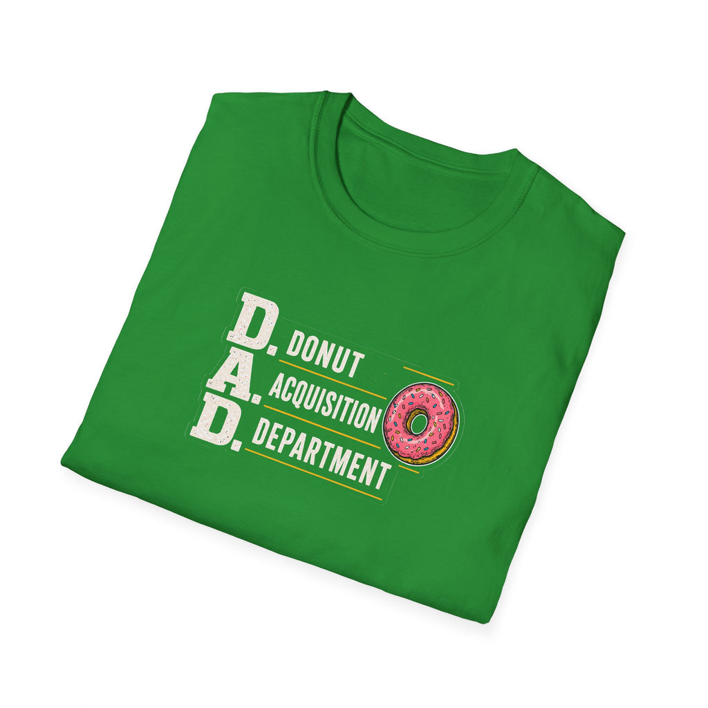 Donut Acquisition Department T-Shirt – D.A.D. Funny Dad Shirt for Donut Lovers