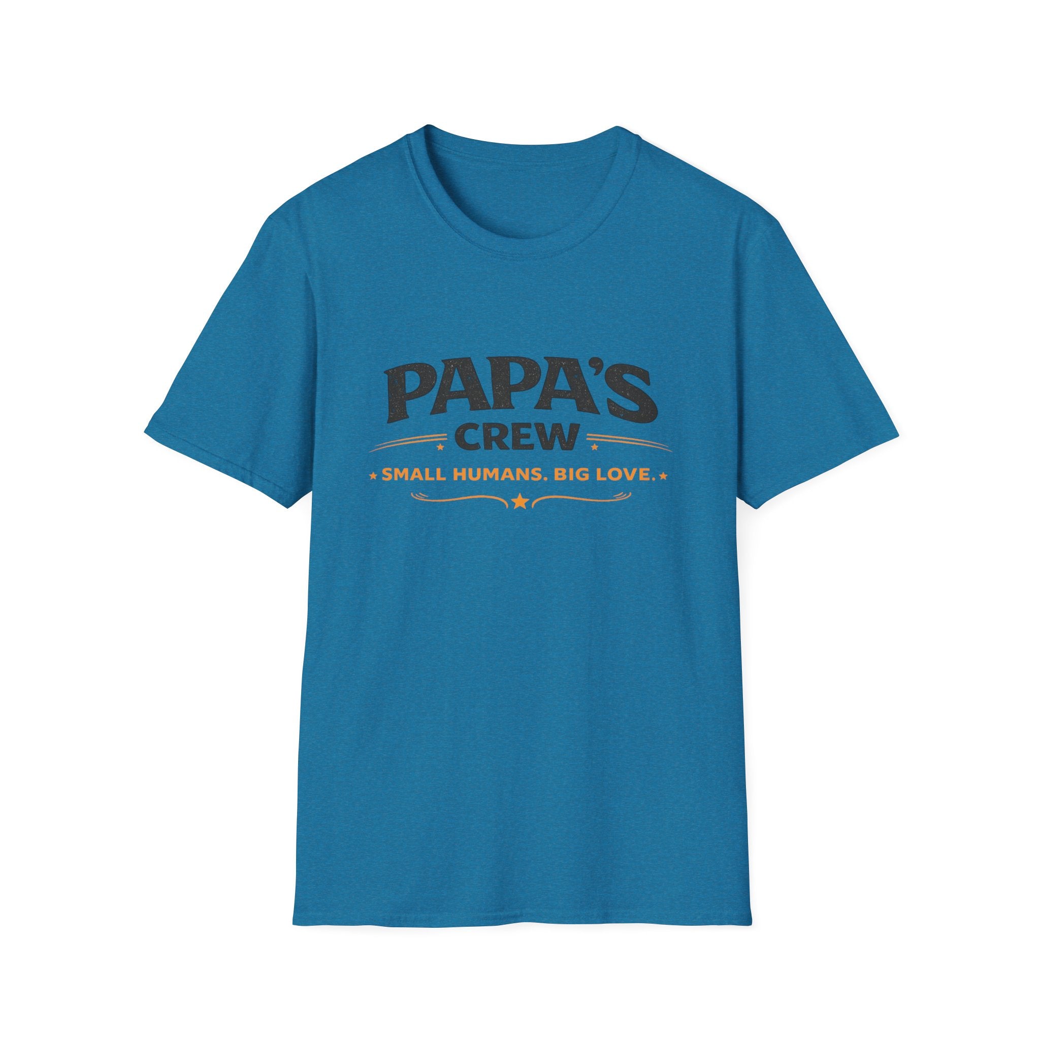 Papa's Crew T-Shirt — "Small Humans, Big Love" Grandpa Gift