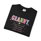 Granny Floral Graphic T-Shirt — "Granny makes the world a little softer, a little kinder, a little warmer"