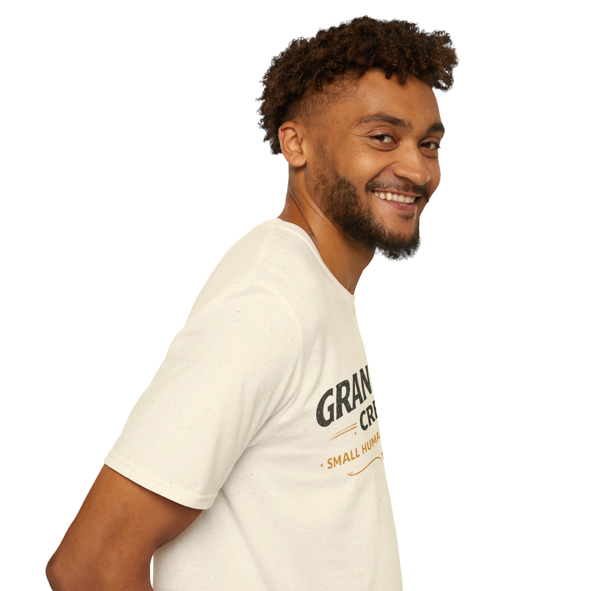 Granddad's Crew T-Shirt — "Small Humans, Big Love" Grandpa Gift