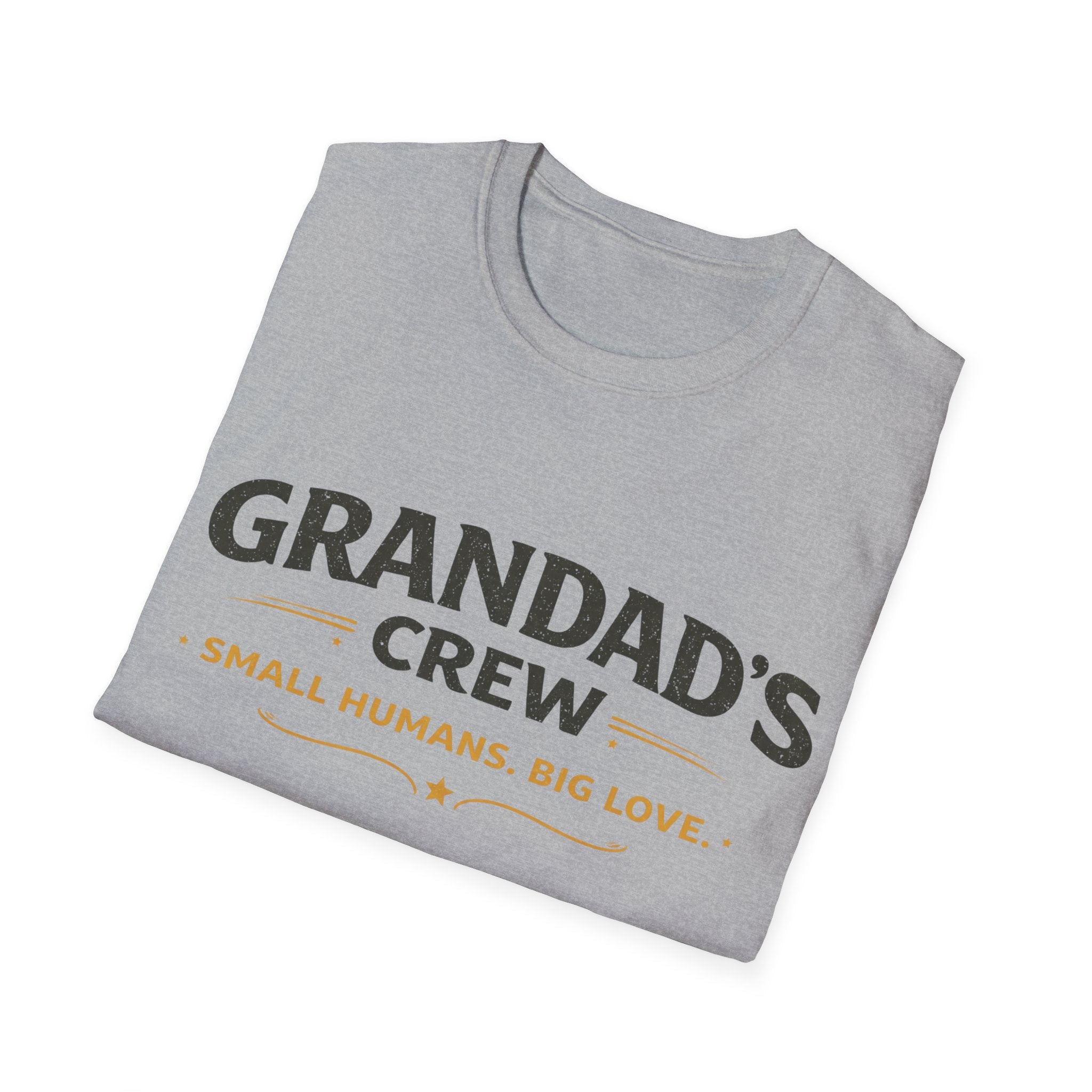 Granddad's Crew T-Shirt — "Small Humans, Big Love" Grandpa Gift
