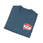 Grandad Name Badge T-Shirt — "Hello, Grandad!" Chest Logo