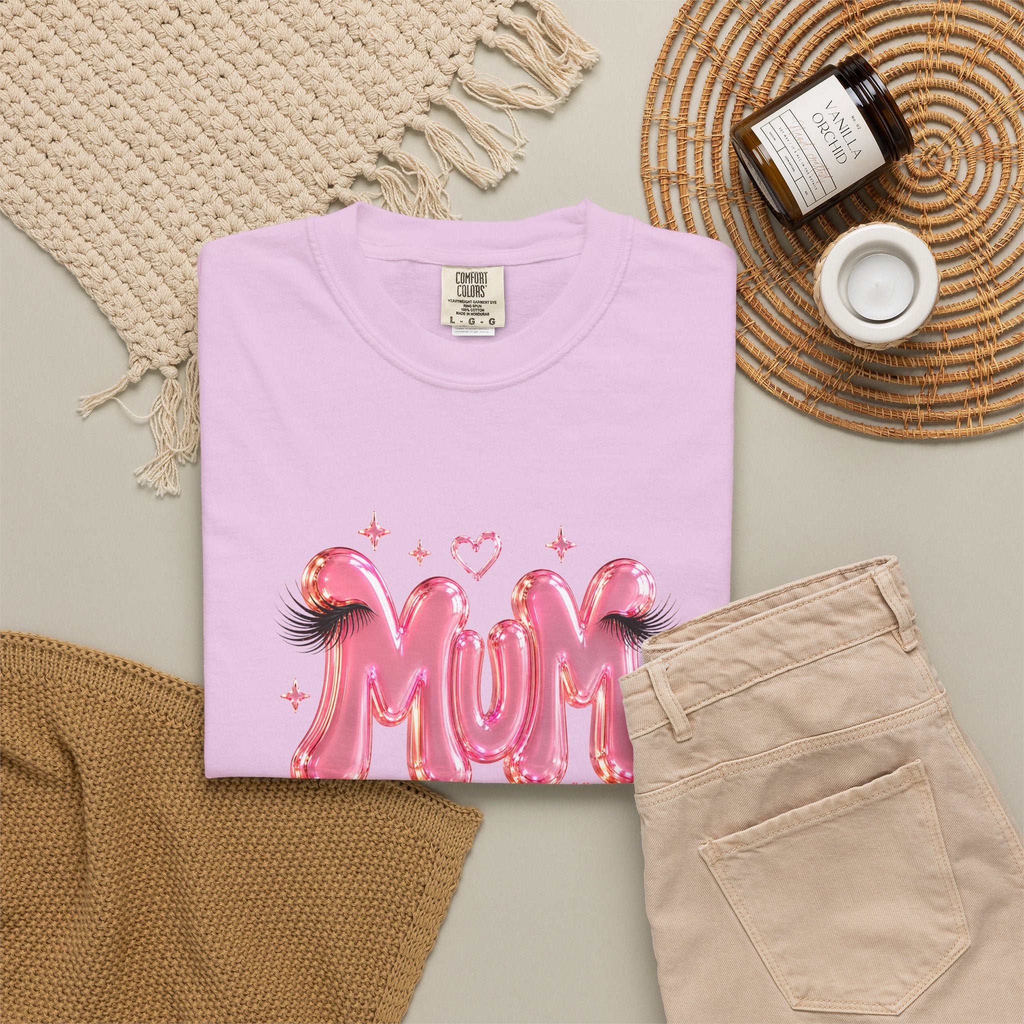 MUM Pink Balloon Eyelashes T-Shirt