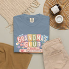Grandma's Club T-Shirt — Cute Floral 'Grandma's Club' Rules Tee