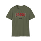 Daddy Est. 2026 T-Shirt — Plaid Dad Announcement Tee