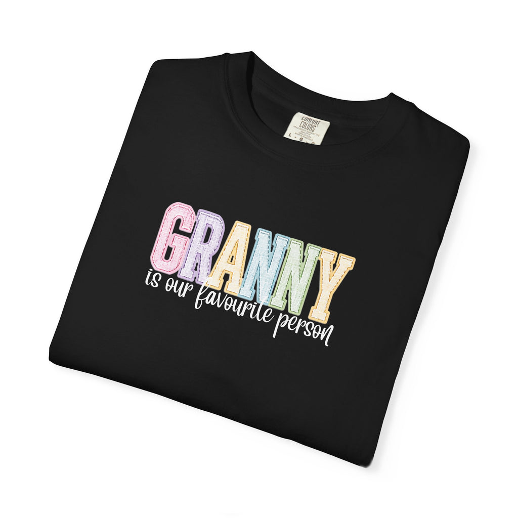 Granny Is Our Favourite Person T-Shirt — Pastel Grandma Gift Tee