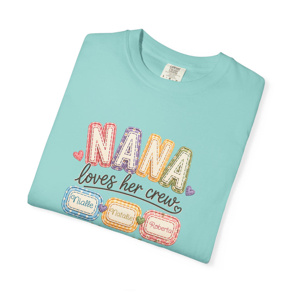 T-Shirt — “Nana Loves Her Crew” Colorful Grandma Family tee