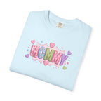 Mommy Hearts T‑Shirt — Cute Pastel 'MOMMY' Graphic Tee for Mother's Day & New Moms