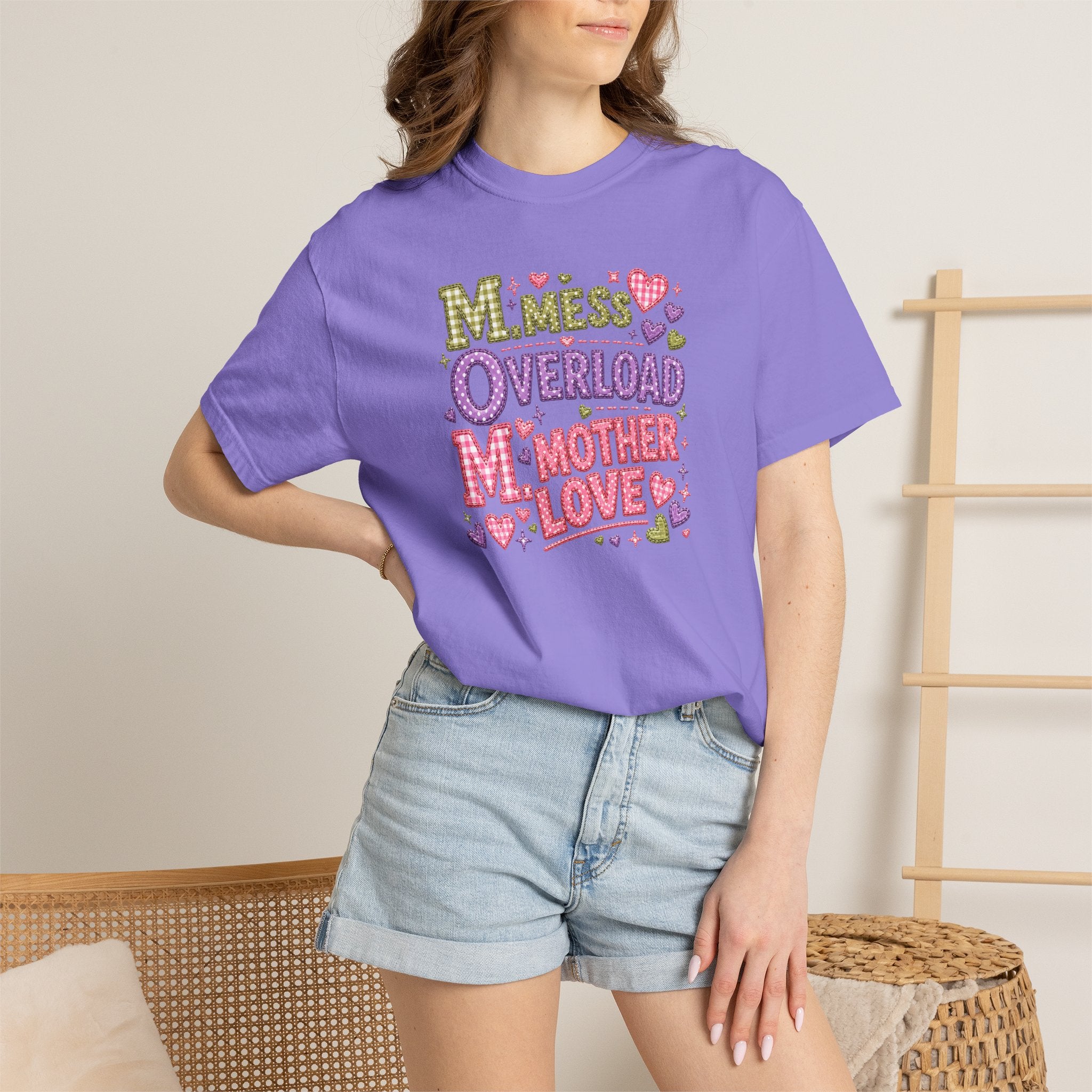 Mom Overload T-Shirt — Cute 'Mess Overload Mother Love' Mother's Day Tee
