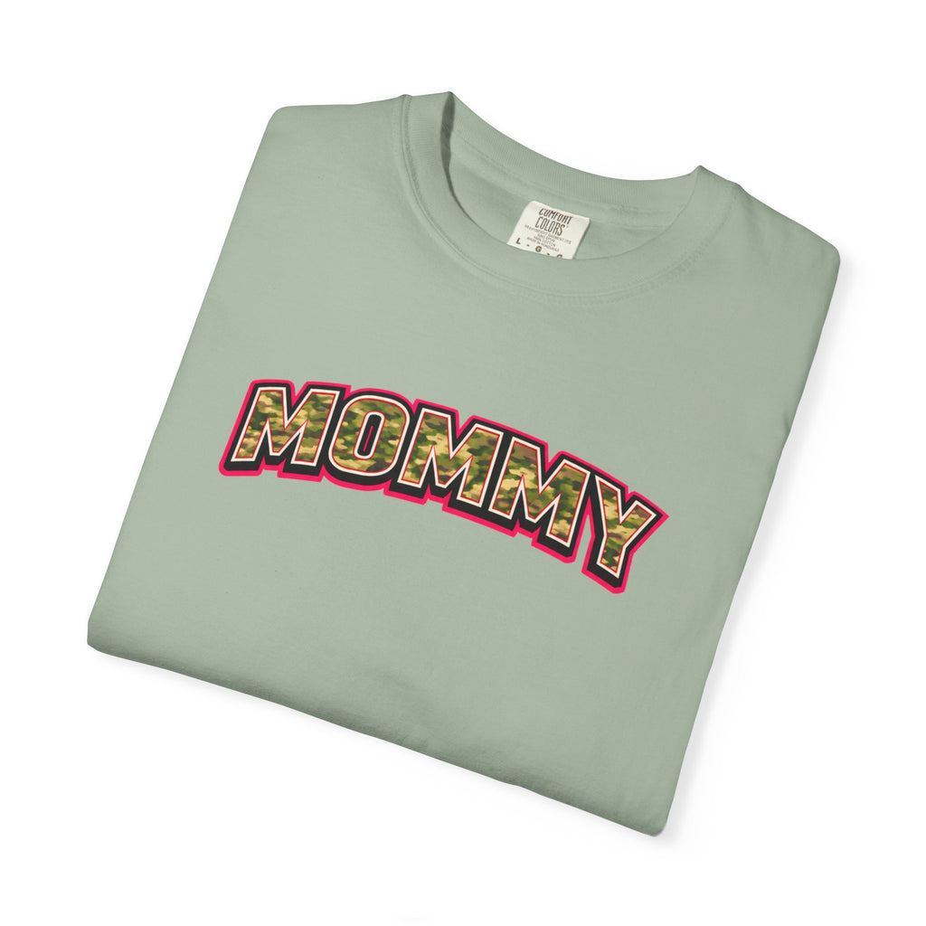 Mommy Camo Graphic T-Shirt — Retro Lettering Mother's Day Tee