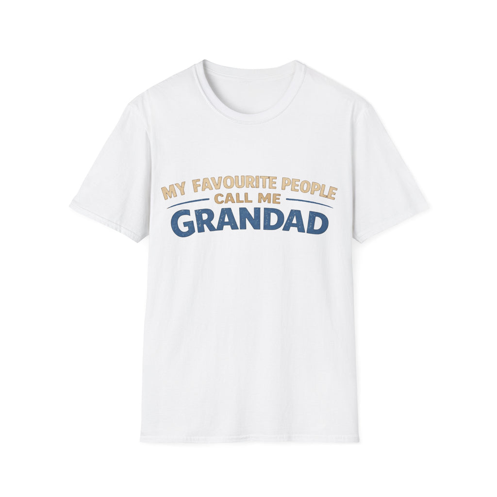 Grandad T-Shirt – “My Favourite People Call Me Grandad” Casual Grandpa Tee