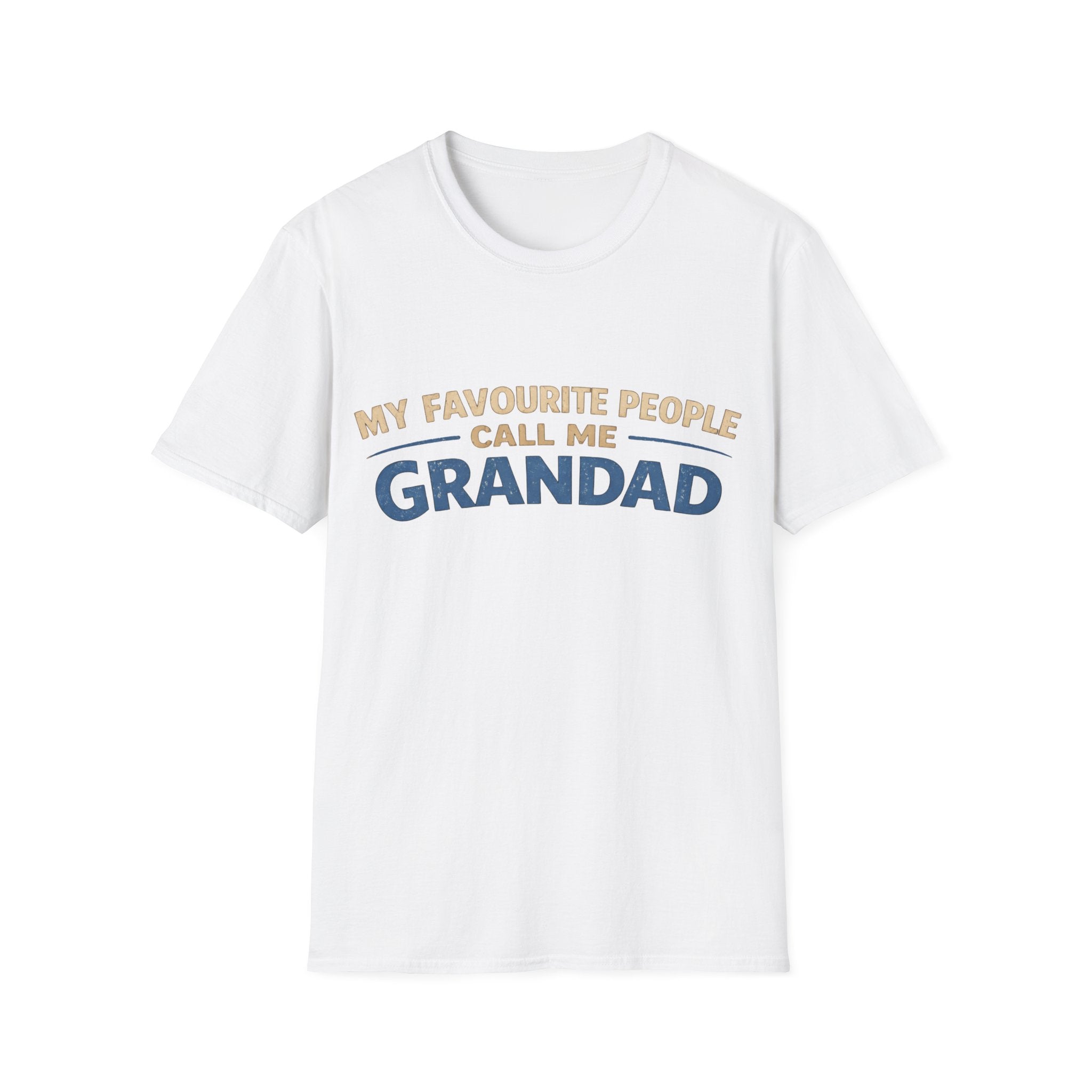 Grandad T-Shirt – “My Favourite People Call Me Grandad” Casual Grandpa Tee