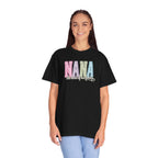NANA Pastel Patchwork T-Shirt — "The Heart of Our Family" Gift