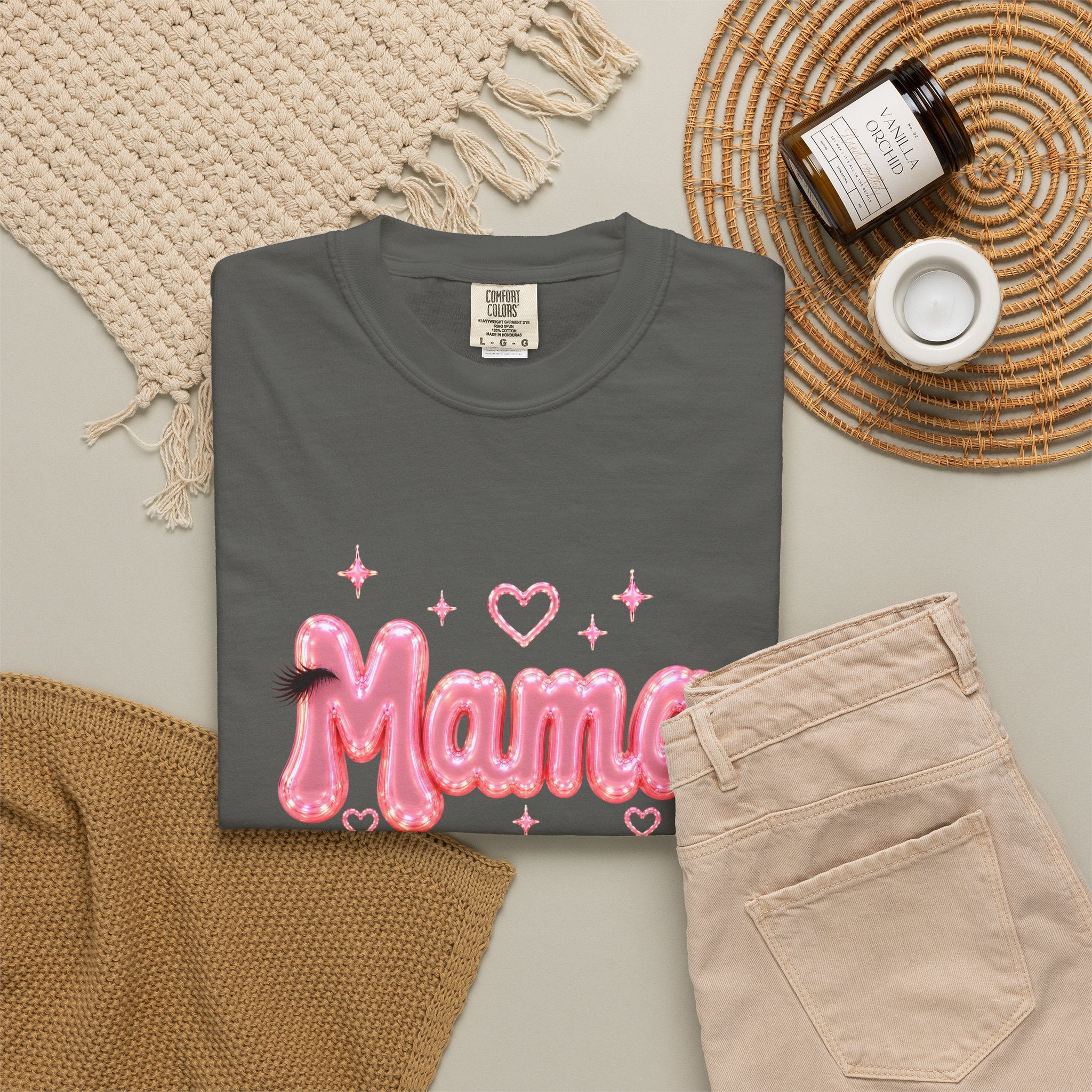 MAMA Pink Balloon Eyelashes T-Shirt