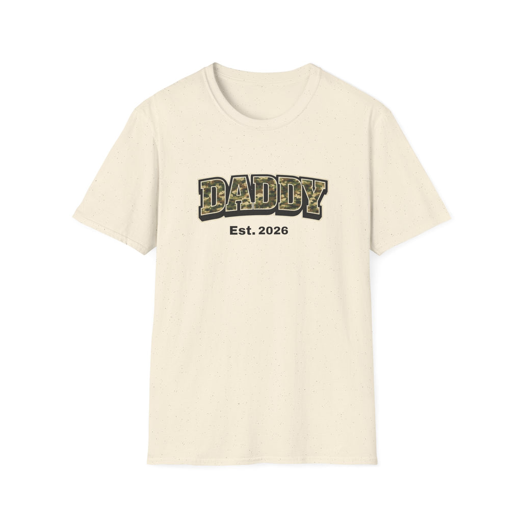 Daddy Est. 2026 Camo T-Shirt — New Dad Gift
