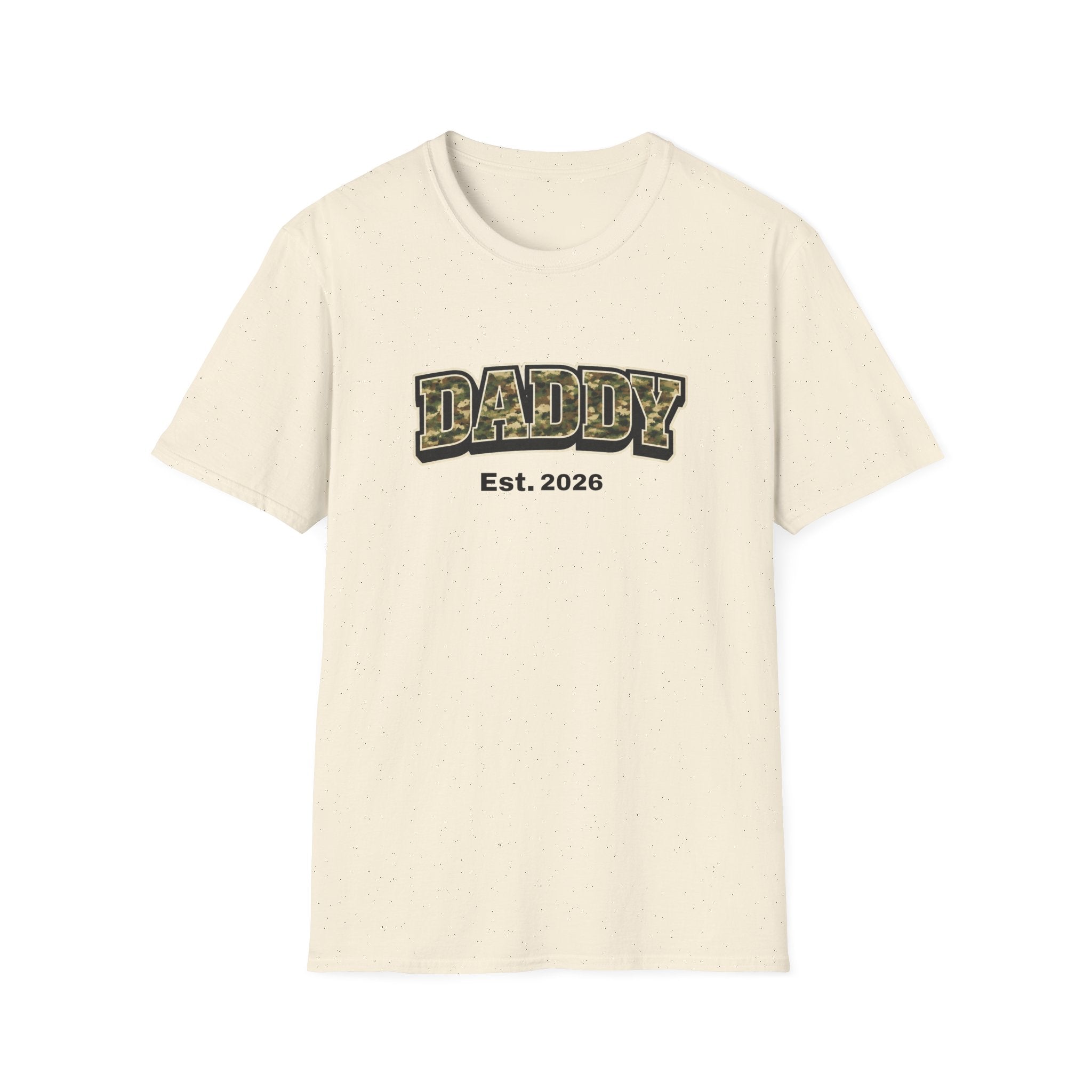 Daddy Est. 2026 Camo T-Shirt — New Dad Gift