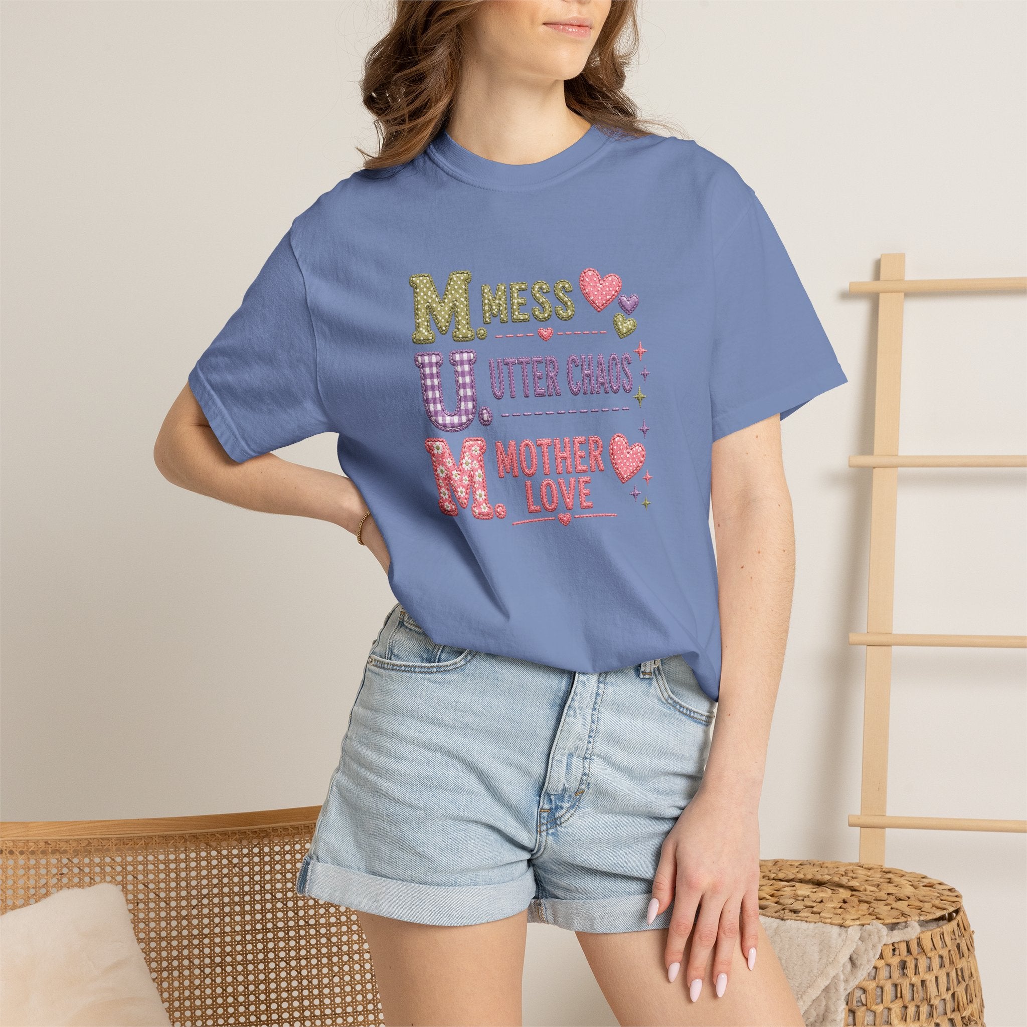 M.U.M. T‑Shirt — "Mess, Utter Chaos, Mother Love" Cute Mother's Day Tee